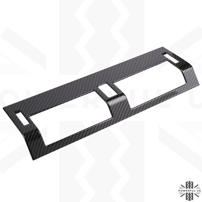 Centre Air Vent Cover Trim - Carbon Fibre - for Land Rover Defender L663