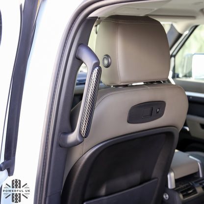 Rear Grab Handle Covers - Carbon Fibre - for Land Rover Defender L663