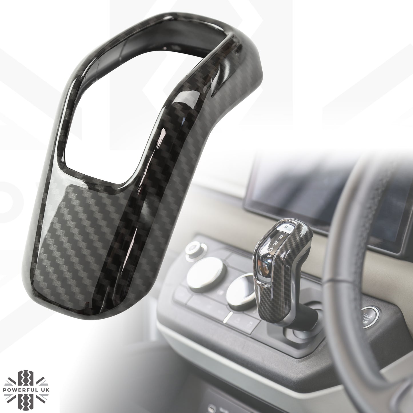 Interior Gear Selector Trim - Carbon - for Land Rover Defender L663