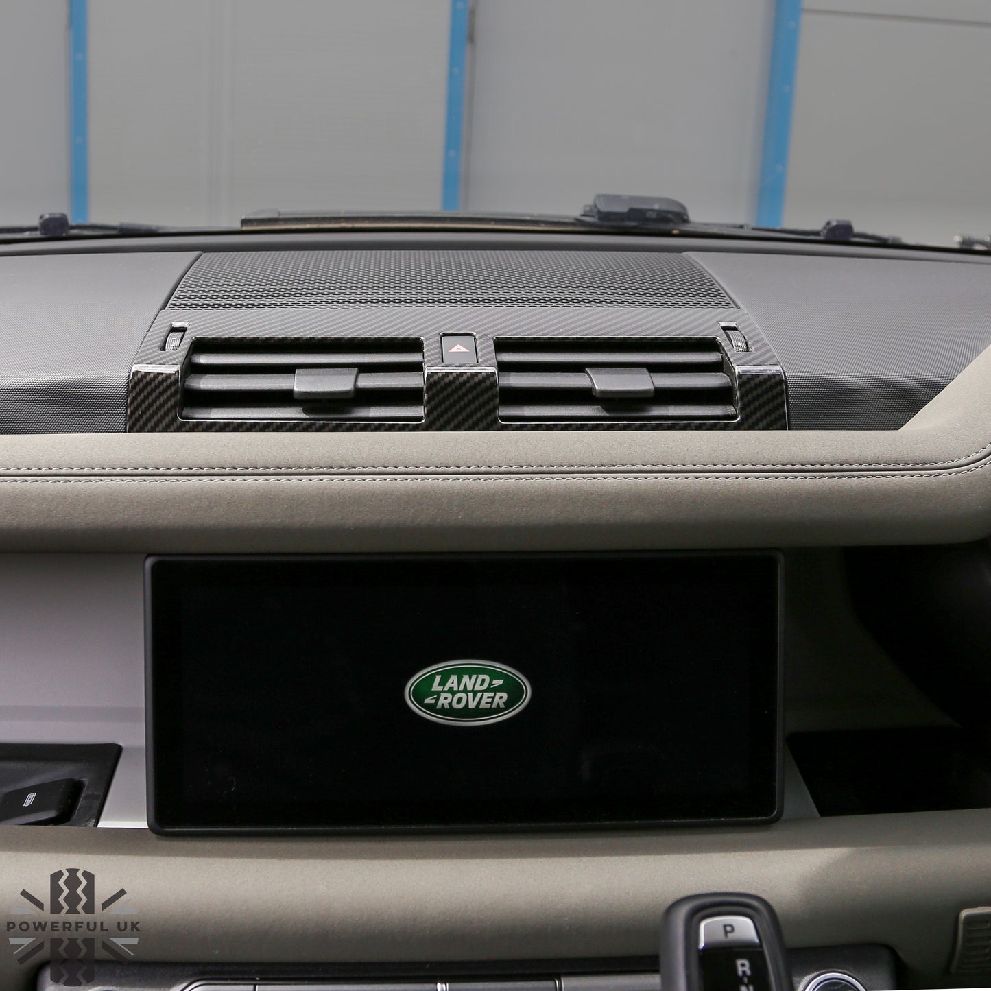 Centre Air Vent Cover Trim - Carbon Fibre - for Land Rover Defender L663