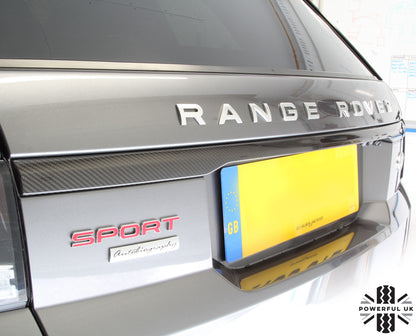 B-GRADE - Range Rover Sport L494 Tailgate Replacement Trim  - Genuine - Carbon Fibre
