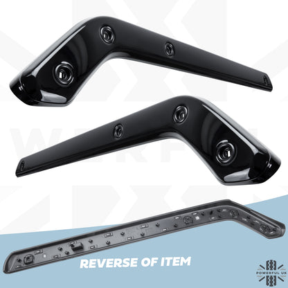 Interior Centre Console Finishers PAIR in Gloss Black for Land Rover Defender L663