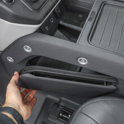 Centre Console Storage Panel for Land Rover Defender L663 in Ebony Black - Left