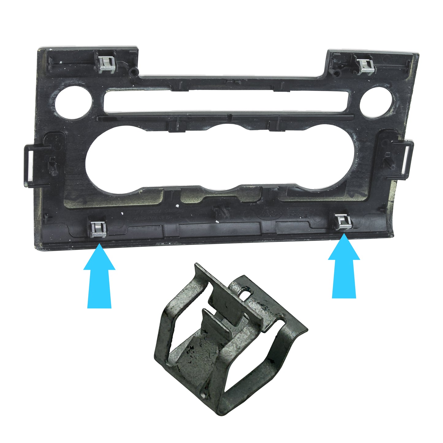 Genuine 5pc Centre Console Fascia Panel Metal Fixing Clips for Range Rover Sport L494