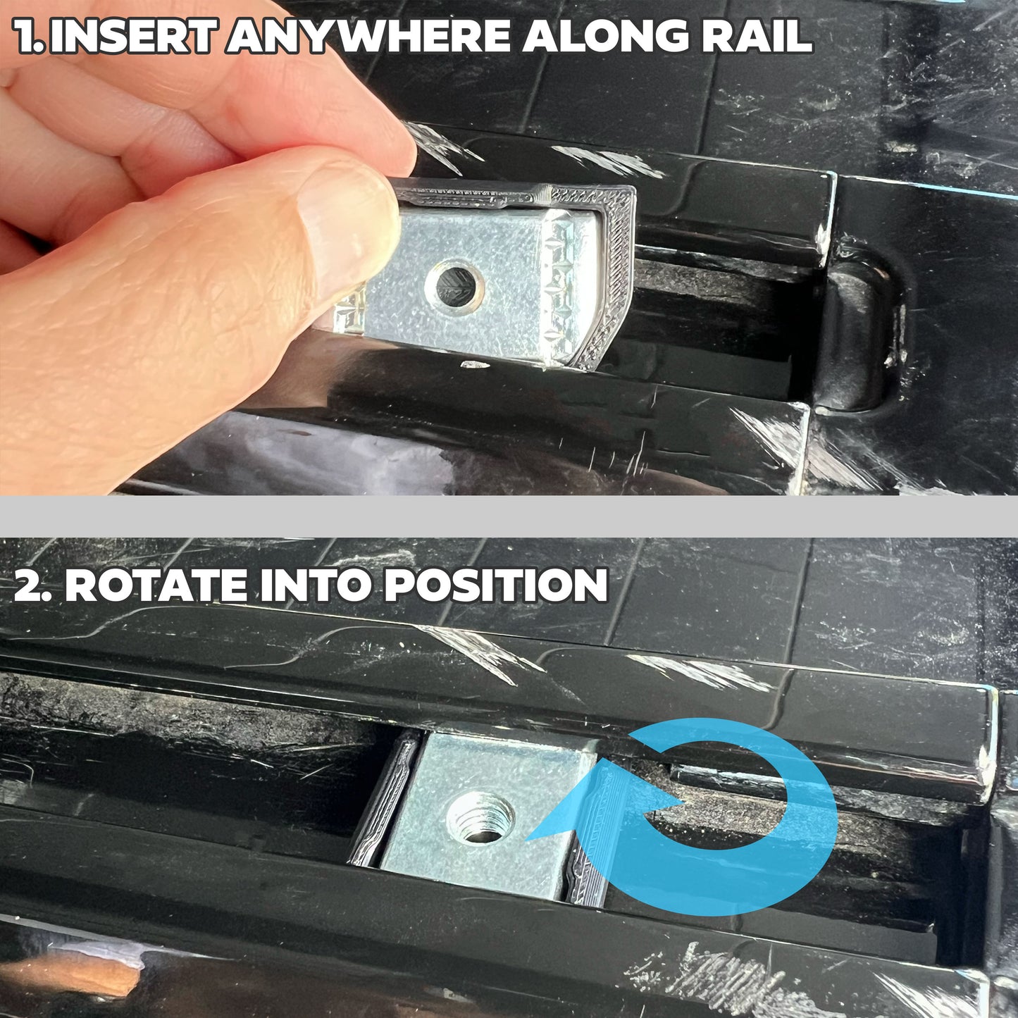 Roof Rail Channel Fixing Kit for Land Rover Defender L663 - M8