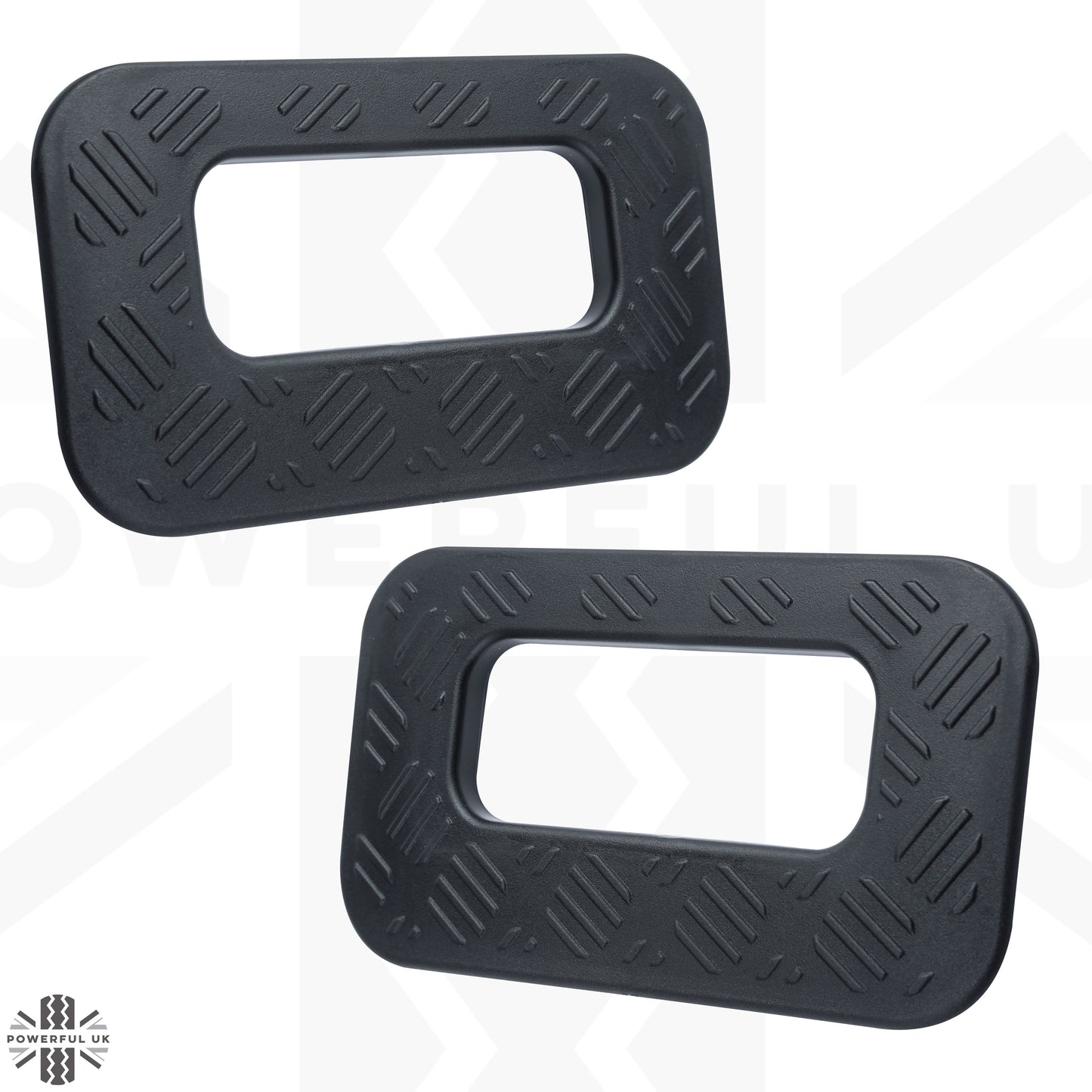 Tow Loop Surrounds Chequer Plate for Land Rover Defender L663 - Slim Type