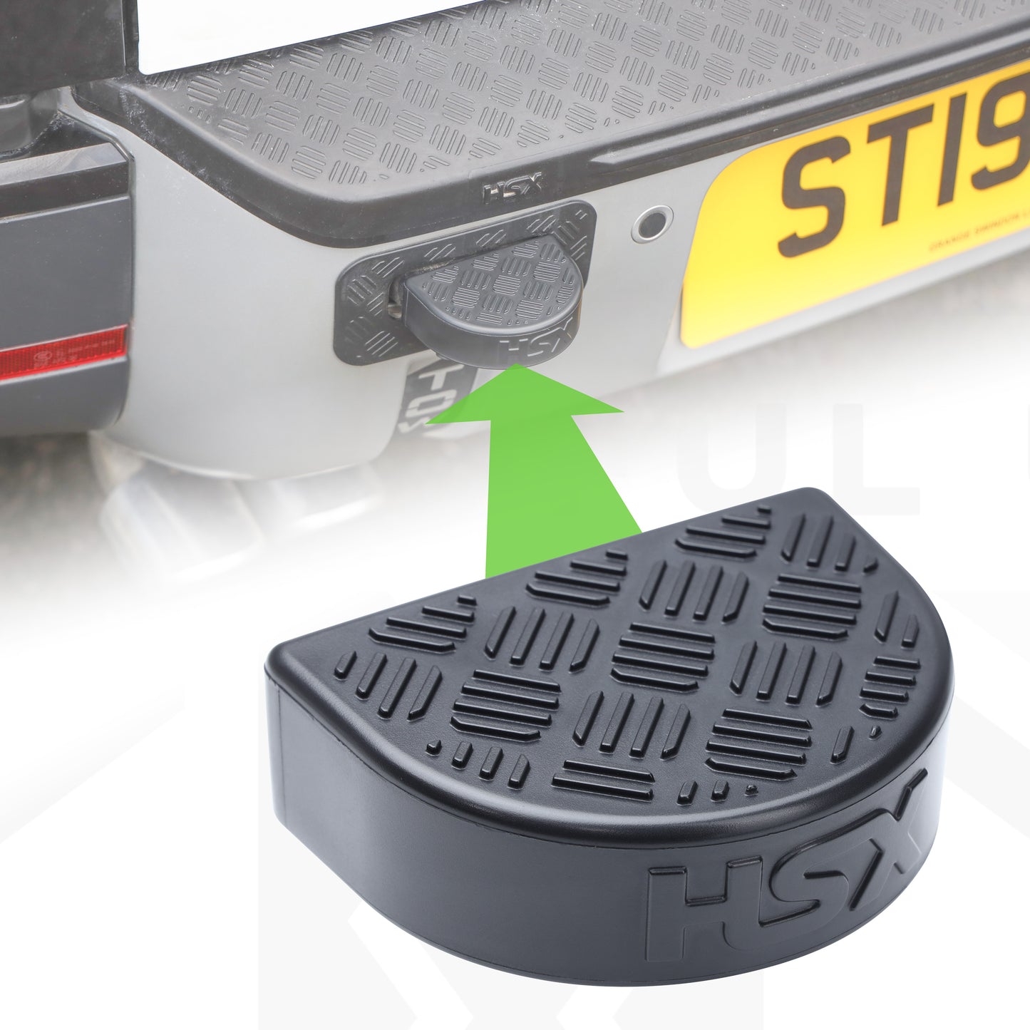 1x Tow Eye Bung for Land Rover Defender L663 - Chequer Plate Top