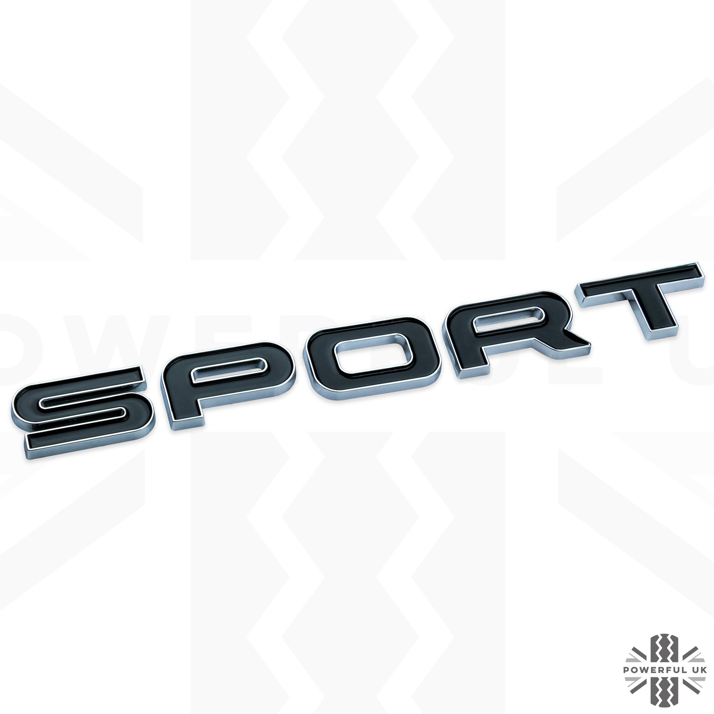 Tailgate SPORT Lettering - Chrome & Black for Land Rover Discovery Sport