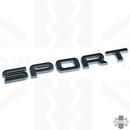 Tailgate SPORT Lettering - Chrome & Black for Land Rover Discovery Sport