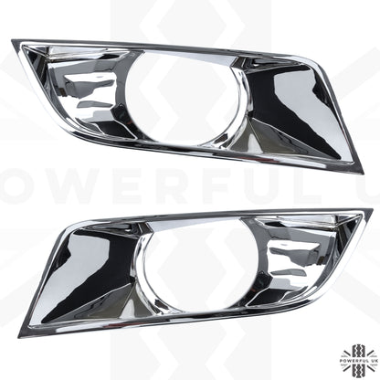 Fog Light Surround Covers in Chrome for Ford Ranger T7 2016-19 (XLT & Limited models)