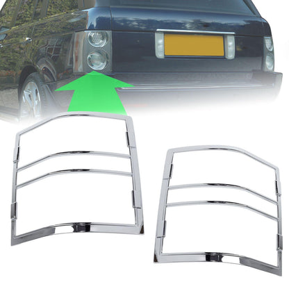 Rear Light Covers for Range Rover L322 - Chrome