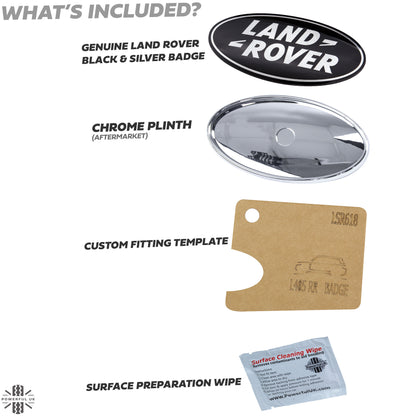 Black & Silver Badge on Chrome Plinth for Range Rover L405