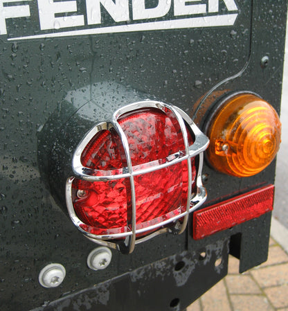 Rear Light Guard Chrome for Land Rover Defender NAS lamp