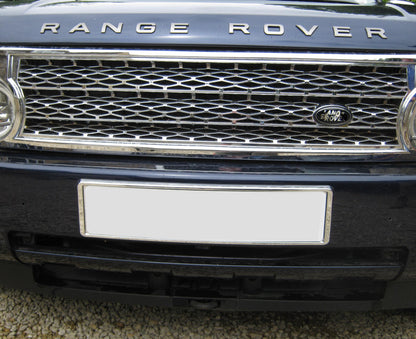 Front Number Plate Plinth - Chrome - for Range Rover L322