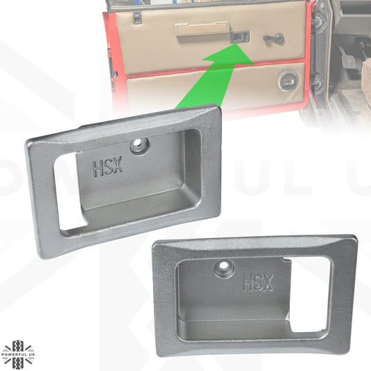 2x Door Handle Bowls for Range Rover Classic - Foundry Finish