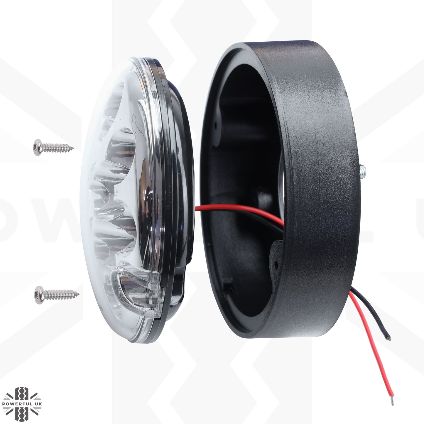 95mm 10pc NAS LED Light Kit for Land Rover Classic Defender - Clear Lens