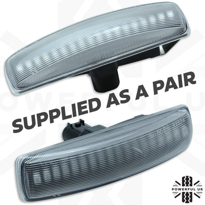 LED Dynamic Sweep Side Repeaters for Range Rover Sport L320 (Pair) - Clear