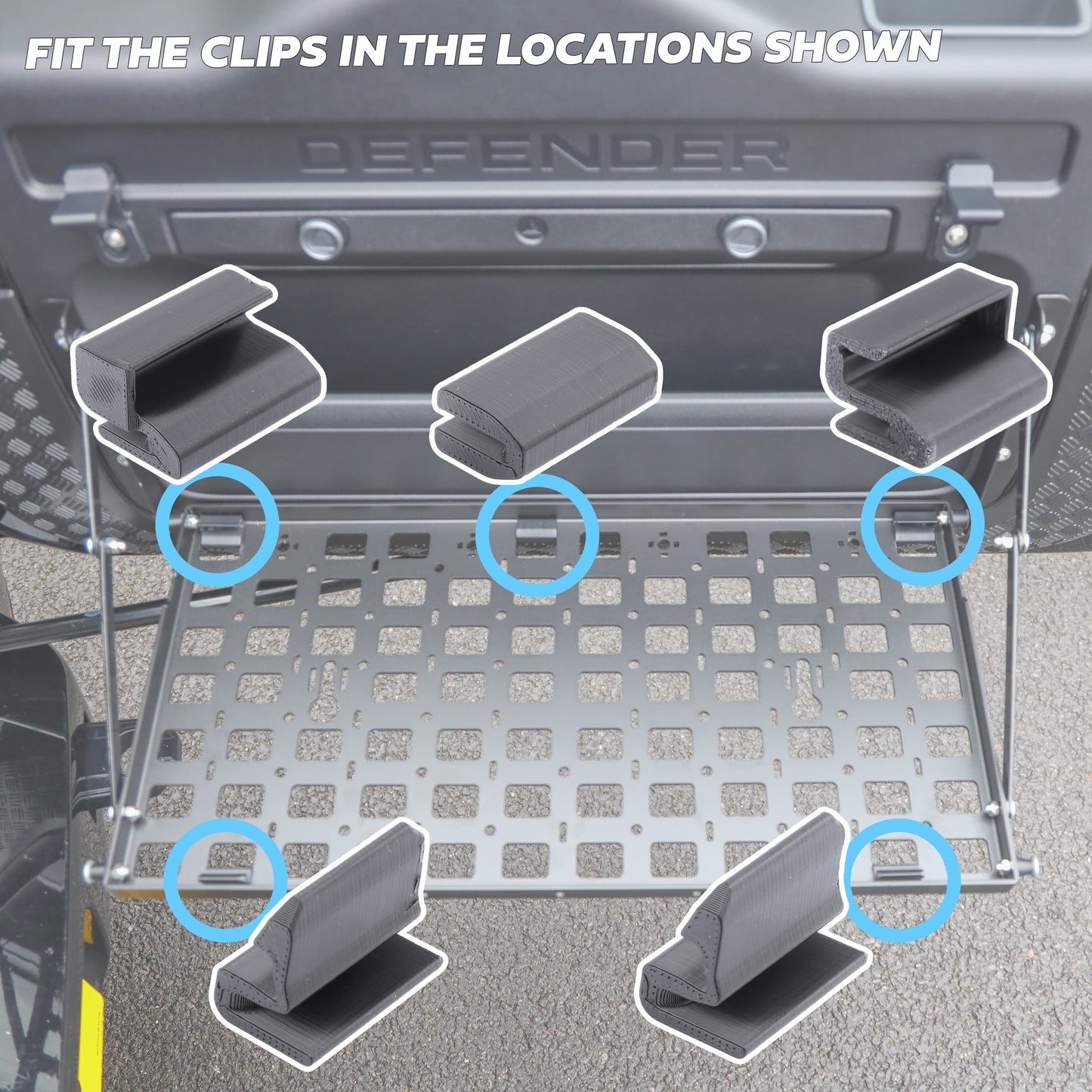 Insert Board for Powerful UK Folding Picnic Table for Land Rover Defender L663