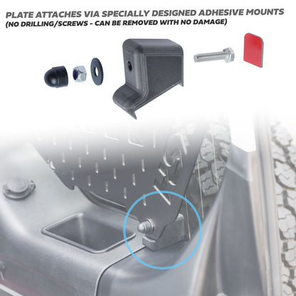 Rear Door Interior Molle Plate for Land Rover Defender L663