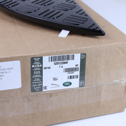 Chequer Bonnet Trim (Genuine) for Land Rover Defender L663 -  Gloss Black - Right