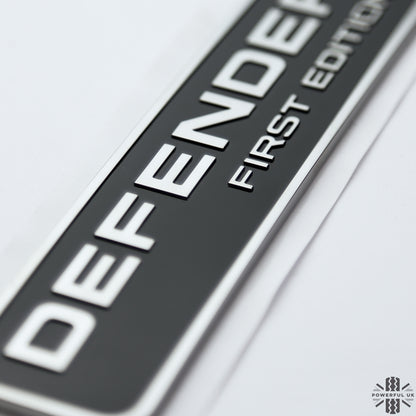 Genuine 'First Edition' Badge for Land Rover Defender L663 Tailgate