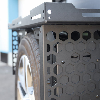 Spare Wheel Mounted Storage Rack for Land Rover Defender L663