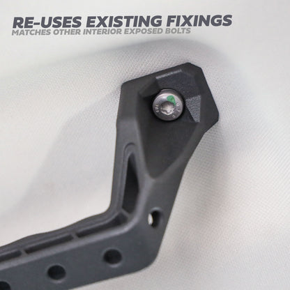 2x Roof Grab Handles for Land Rover Defender L663 - for REAR handles - Upward Angled