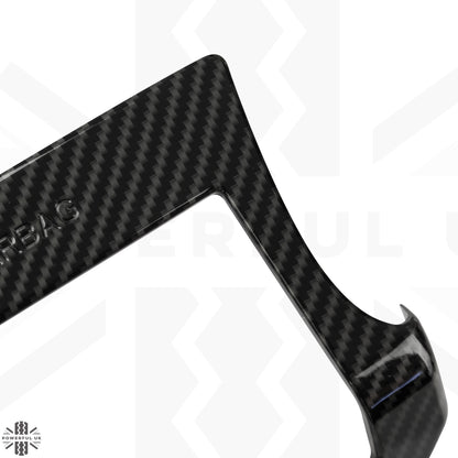 Dash End Air Vent Covers - Carbon Fibre Effect - for Land Rover Defender L663 - LHD