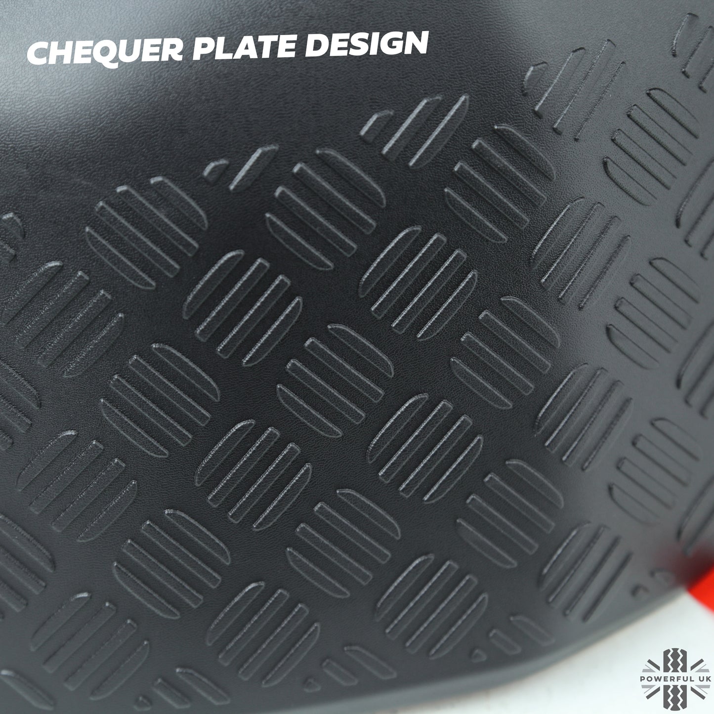 Mirror Covers Chequer Plate (genuine) - for Land Rover Defender L663