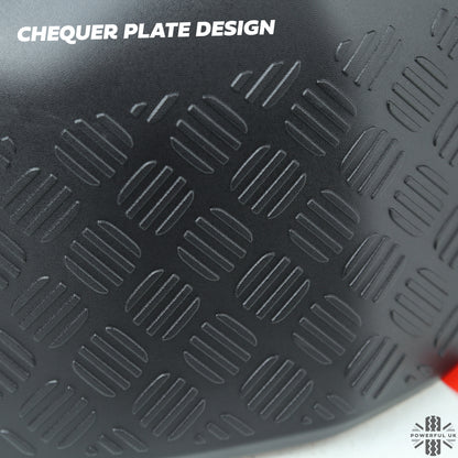 Mirror Covers Chequer Plate (genuine) - for Land Rover Defender L663