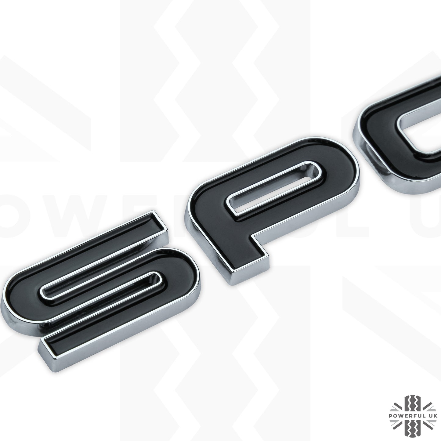 SPORT Lettering - Chrome & Black for Range Rover Sport L494 Tailgate