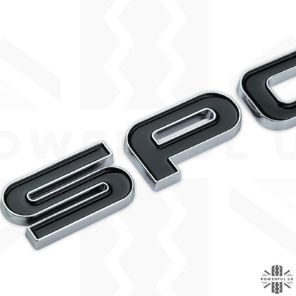 SPORT Lettering - Chrome & Black for Range Rover Sport L494 Tailgate
