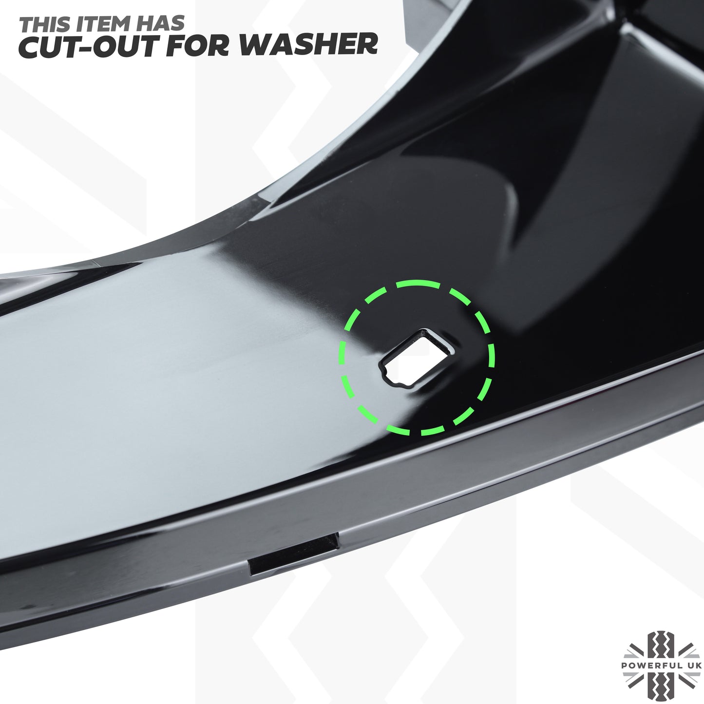 Aftermarket Headlight Surround 'WITH Washer' for Land Rover Defender L663 - RIGHT