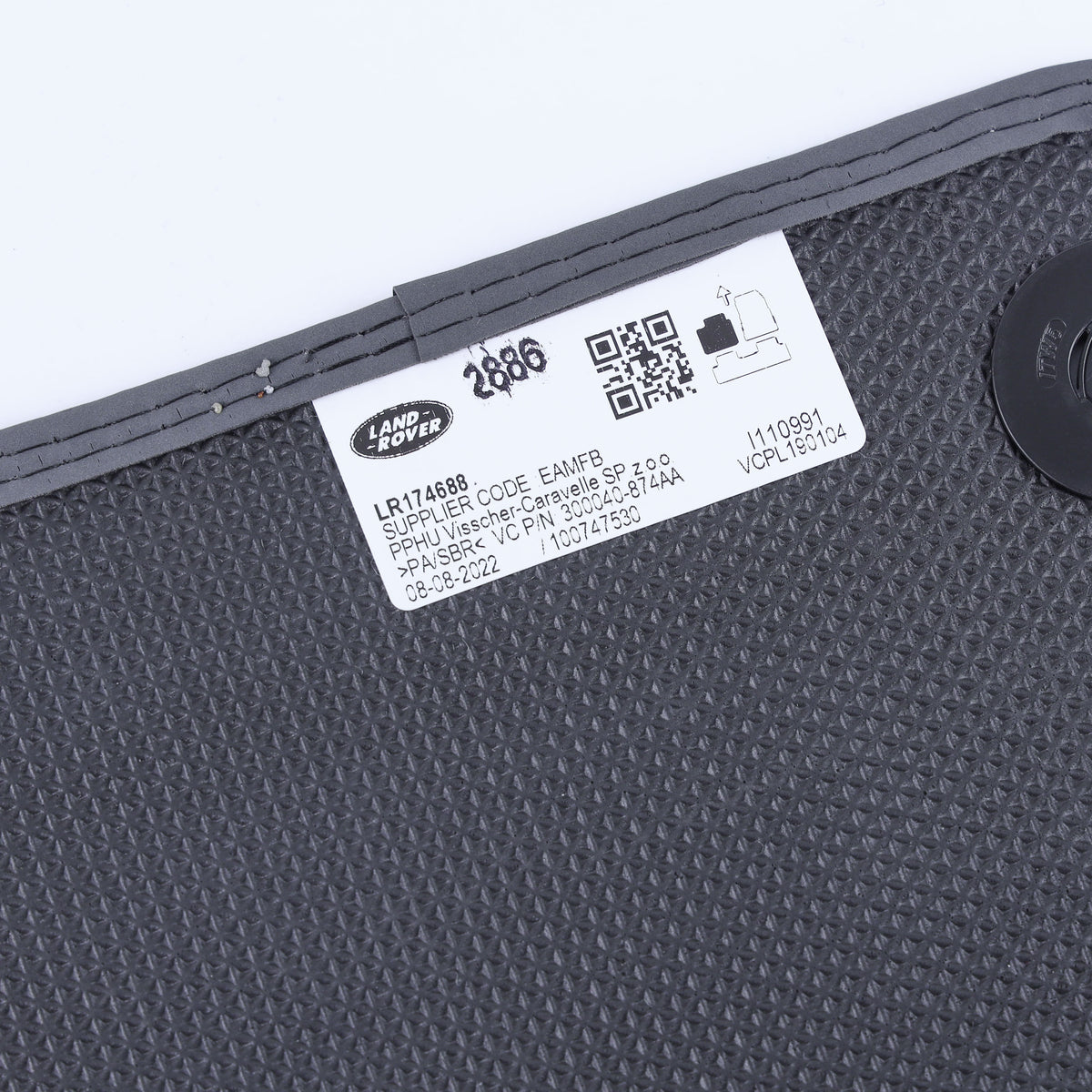 Grey Carpet Floor Mat Set - Genuine - for Land Rover Defender L663 (90 models) - LHD