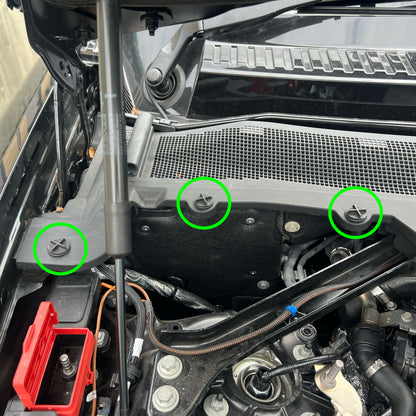 6pc Clips for the Engine Cowl on the Land Rover Defender L663