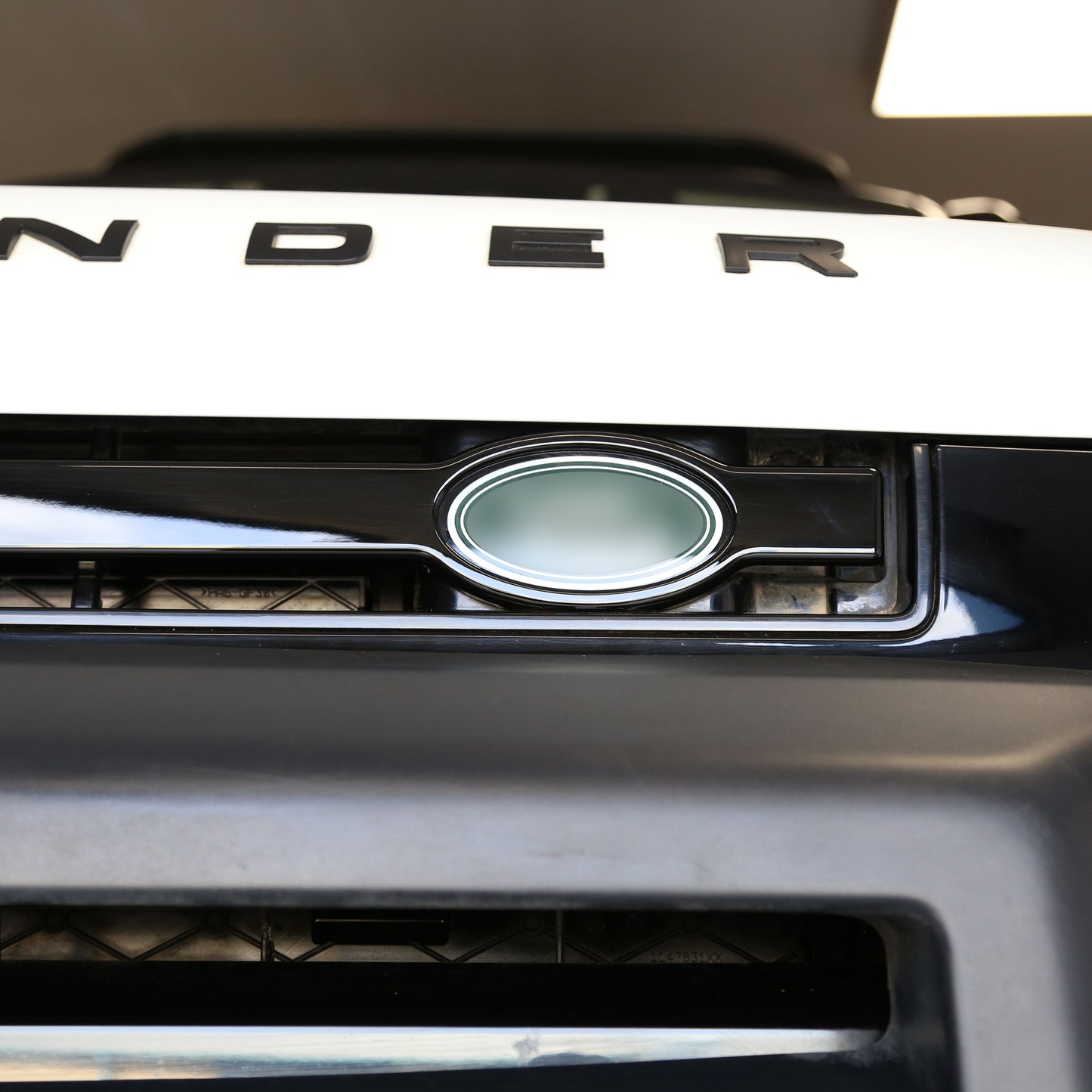 Front Grille Bar Cover for Land Rover Defender L663 - Gloss Black