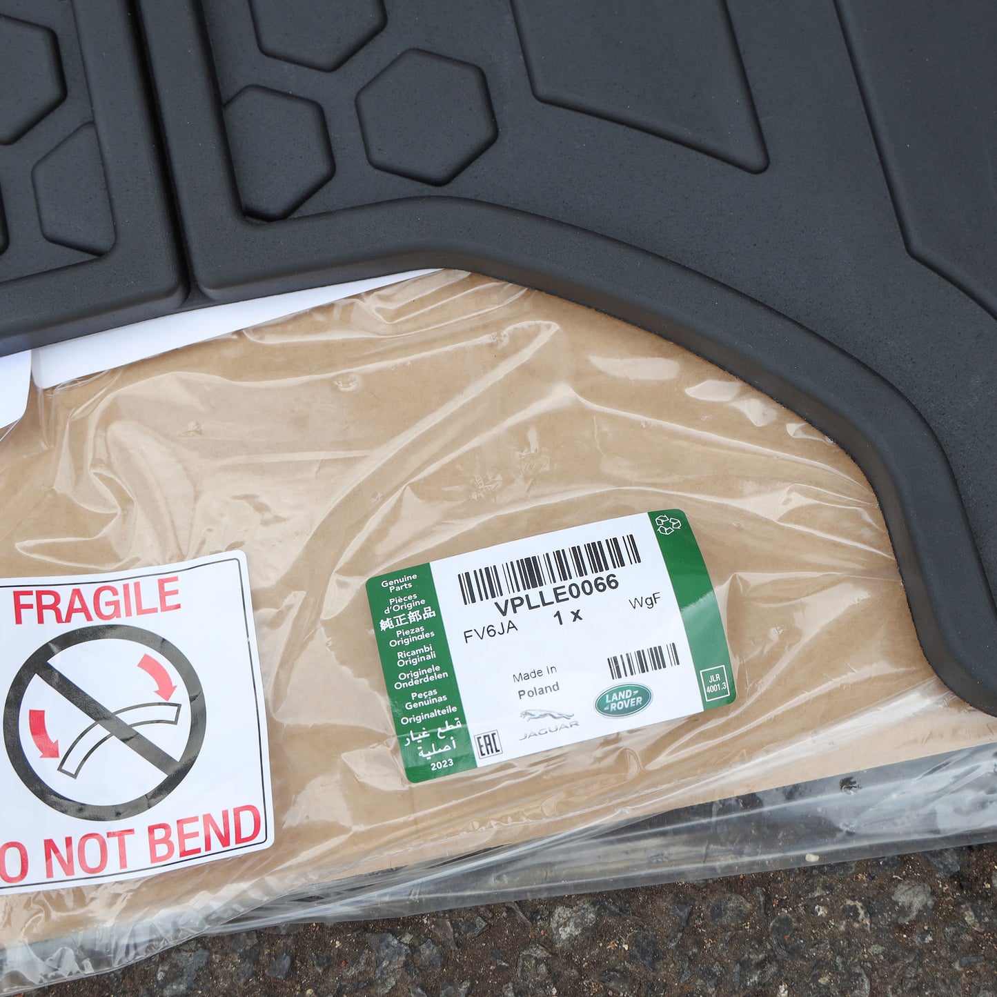 Rubber Boot Mat (Genuine) for Land Rover Defender L663 (90 models)