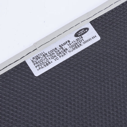 Carpet Floor Mat Set (Genuine) - RHD - for Land Rover Discovery Sport (2014-18) - Black with Ivory Leather Edge