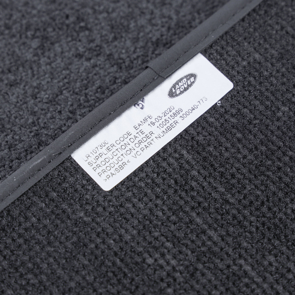 Carpet Floor Mats for Range Rover Velar RHD
