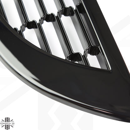 Front Grille Kit 2001-06 - Gloss Black Mesh - for BMW Mini