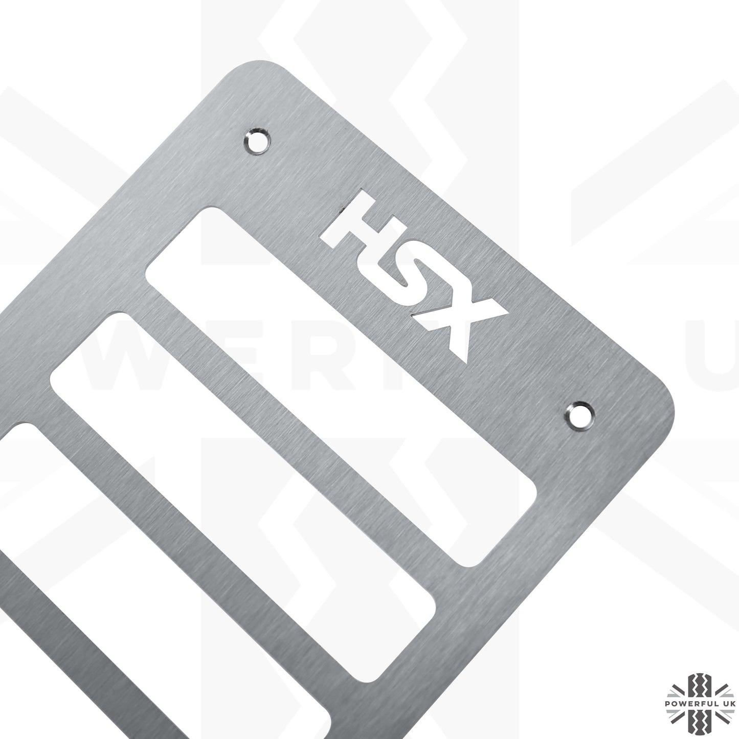 Footrest Plate in Brushed Stainless Steel for Land Rover Defender L663 - RHD