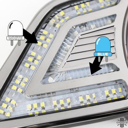Toyota Hilux Mk7 (2011-15) Front Bumper Vent LED Light Kit