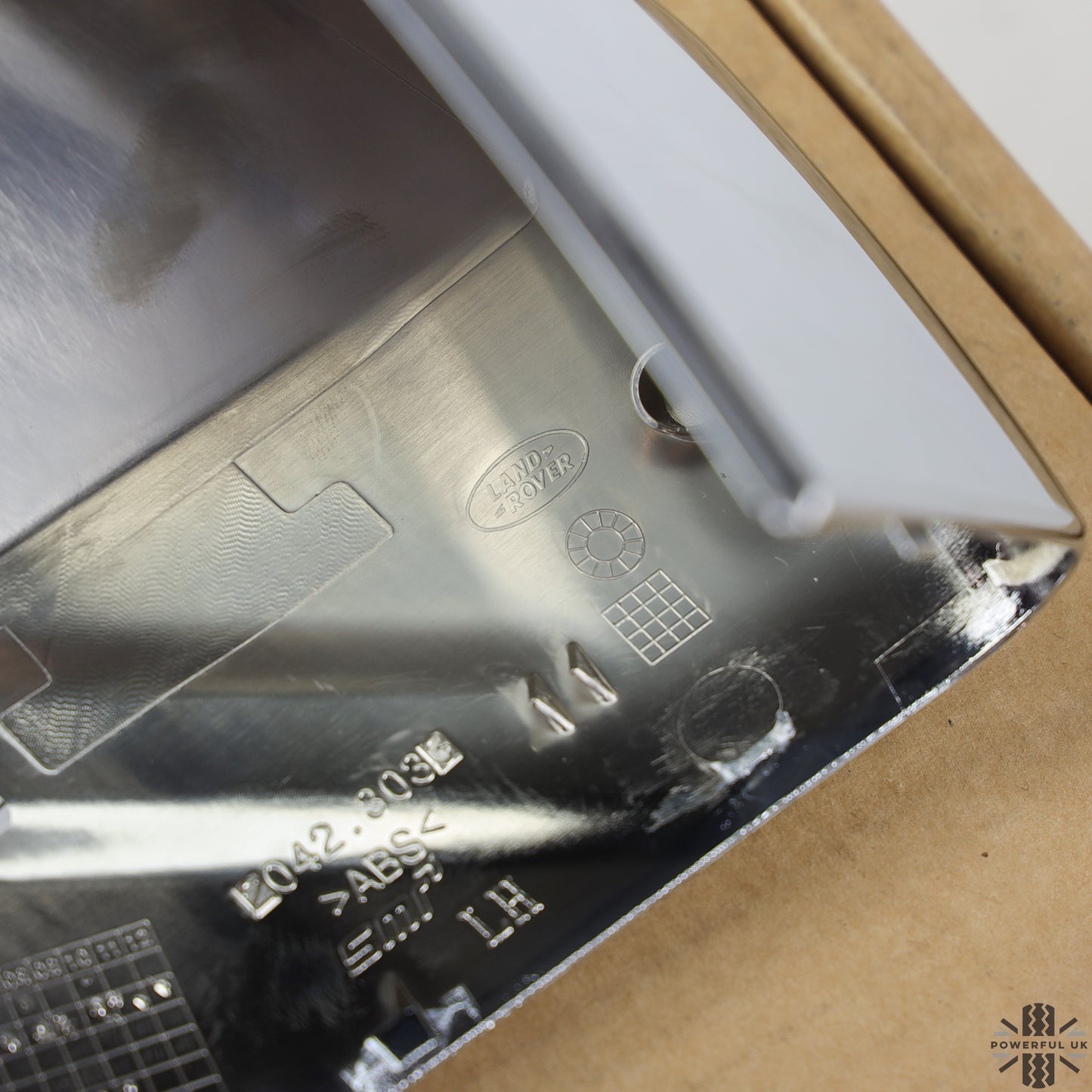 Genuine Mirror Covers - Top Half Caps for Range Rover Sport L494  - Chrome