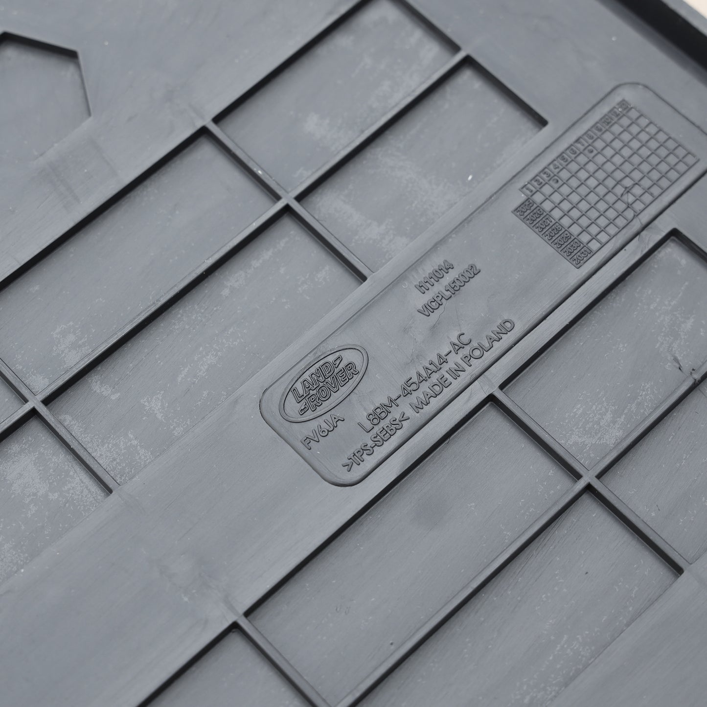 Rubber Boot Mat (Genuine) for Land Rover Defender L663 (90 models)