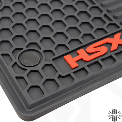 Rubber Floor Mats 4pc - RHD - for Ford Ranger 2012-19