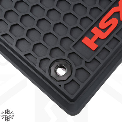 Rubber Floor Mats 4pc - RHD - for Toyota Hilux mk8 (2016+)