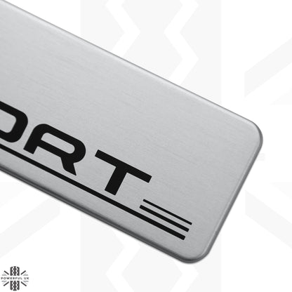 Door Scuff Plate Insert Set for Land Rover Discovery Sport (2015-20) - Silver
