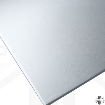 Centre Console Cover Panel Set (4pc) in Silver for Tesla 'Model 3' 2017-20