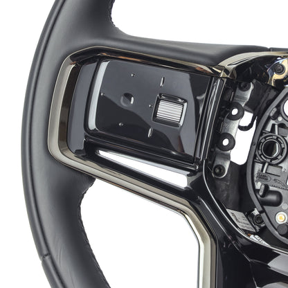Steering Wheel - Heated - Ebony Leather + Moonlight Bezel for Range Rover Velar 2021+