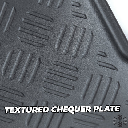 Chequer Plate Door + Tailgate Scuff Plate Kit (5pc) for Land Rover Defender L663 (4 door)